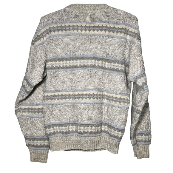 Vintage 80s Bloomingdales Mens Size Small Retro Cotton Pullover Sweater Grandpa - Picture 2 of 9